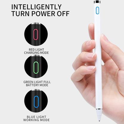 JOYROOM JR-K811 Excellent Series Micro USB Rechargeable Active Capacitive Stylus Pen with Magnetic Cap, Compatible with Android & IOS(White) - Stylus Pen by JOYROOM | Online Shopping UK | buy2fix