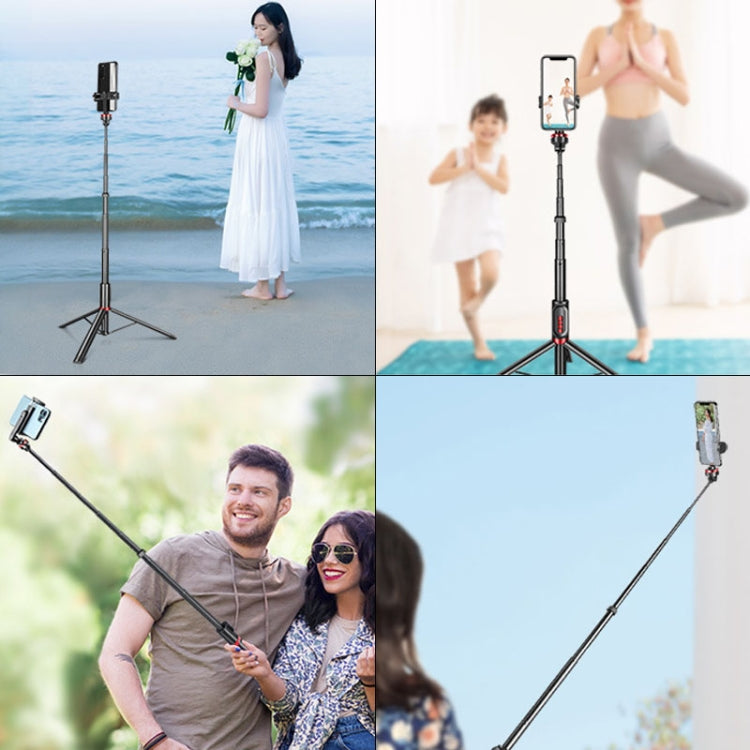 Aluminum Alloy Mobile Phone Bluetooth Selfie Stick Live Floor Tripod Bracket, Height: 1.5m - Consumer Electronics by buy2fix | Online Shopping UK | buy2fix