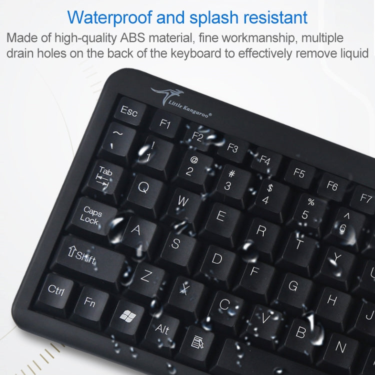 DS-8900 PS / 2 Interface Prevent Water Splashing Laser Engraving Character One-piece Wired Trackball Keyboard, Length: 1.5m - Wired Keyboard by buy2fix | Online Shopping UK | buy2fix