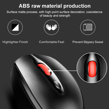 ZGB 361 2.4G Wireless Chargeable Mini Mouse 1600dpi (Black) - Wireless Mice by Chasing Leopard | Online Shopping UK | buy2fix