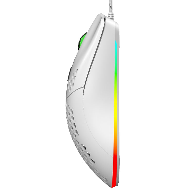 HXSJ J900 6 Keys RGB Lighting Programmable Gaming Wired Mouse (White) -  by HXSJ | Online Shopping UK | buy2fix