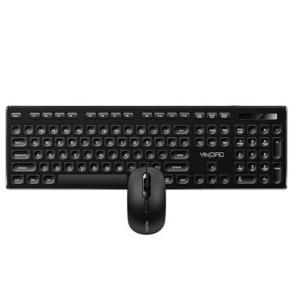 YINDIAO V3 Max Business Office Silent Wireless Keyboard Mouse Set (Black) - Wireless Keyboard by YINDIAO | Online Shopping UK | buy2fix