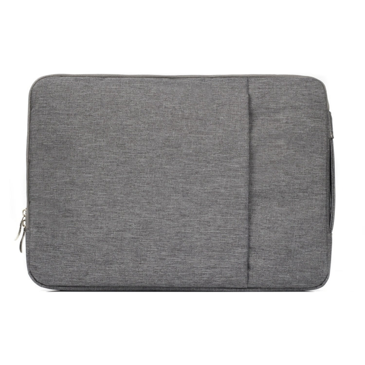 13.3 inch Universal Fashion Soft Laptop Denim Bags Portable Zipper Notebook Laptop Case Pouch for MacBook Air / Pro, Lenovo and other Laptops, Size: 35.5x26.5x2cm(Grey) - 13.3 inch by buy2fix | Online Shopping UK | buy2fix