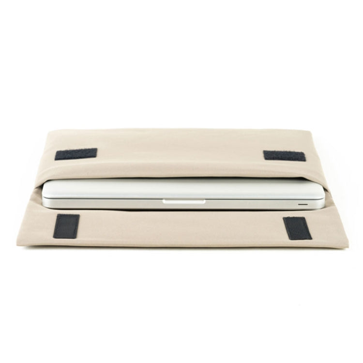 POFOKO E200 Series Polyester Waterproof Laptop Sleeve Bag for 13.3 inch Laptops(Beige) - 13.3 inch by POFOKO | Online Shopping UK | buy2fix