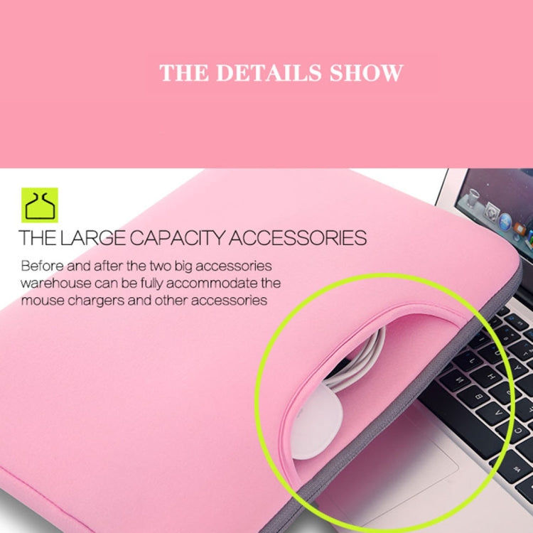 15.6 inch Portable Air Permeable Handheld Sleeve Bag for Laptops, Size: 41.5x30.0x3.5cm(Magenta) - 15 inch by buy2fix | Online Shopping UK | buy2fix