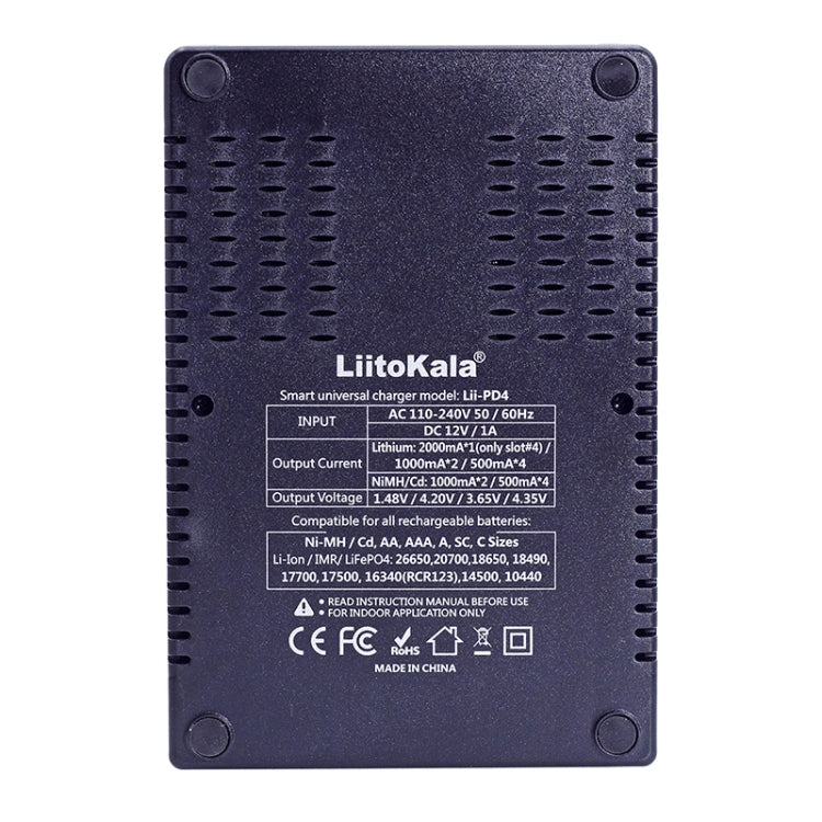 LiitoKala Lii-PD4 Nickel-hydrogen Battery Charger for Li-ion / IMR LiFePO4 26650，21700，20700, 18650, 18490, 18350, 17670, 17500, 16340(RCR123), 14500, 10440 - Consumer Electronics by buy2fix | Online Shopping UK | buy2fix