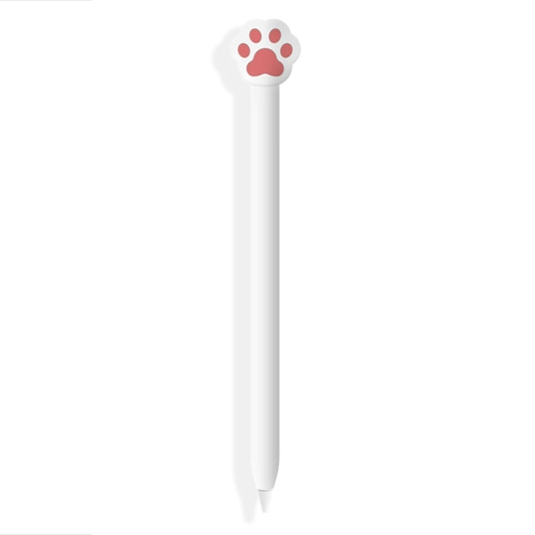 Cute Cartoon Silicone Protective Cover for Apple Pencil 2(White) - Pencil Accessories by buy2fix | Online Shopping UK | buy2fix