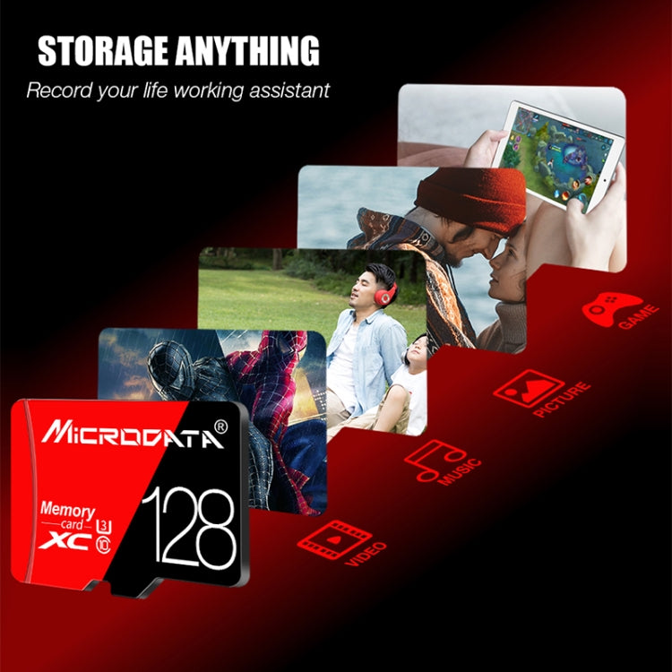 MICRODATA 256GB U3 Red and Black TF(Micro SD) Memory Card - Micro SD Card by MiCRODATA | Online Shopping UK | buy2fix