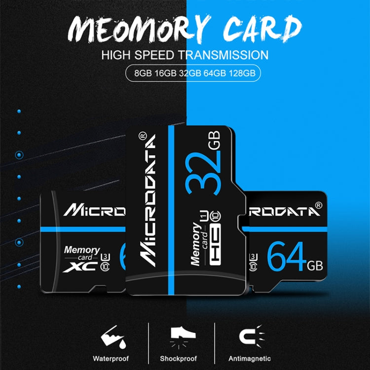 MICRODATA 32GB U1 Blue Line and Black TF(Micro SD) Memory Card - Micro SD Card by MiCRODATA | Online Shopping UK | buy2fix