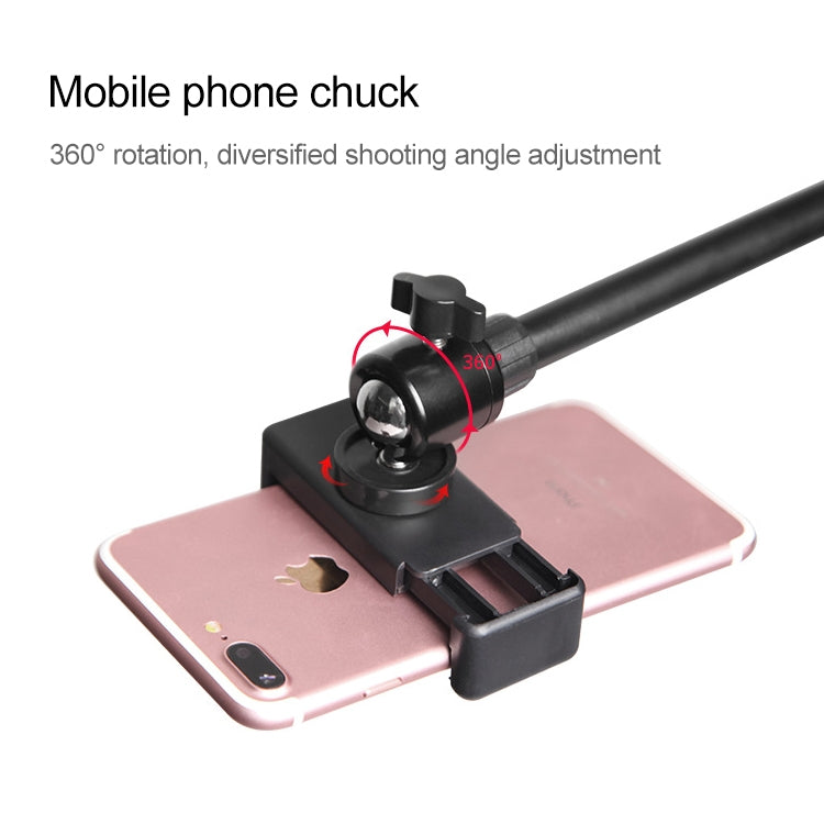 Desktop Mobile Phone Overhead Bracket Photography Micro-Course Video Recording Live Broadcasting Tripod,Single-camera Setup - Consumer Electronics by buy2fix | Online Shopping UK | buy2fix