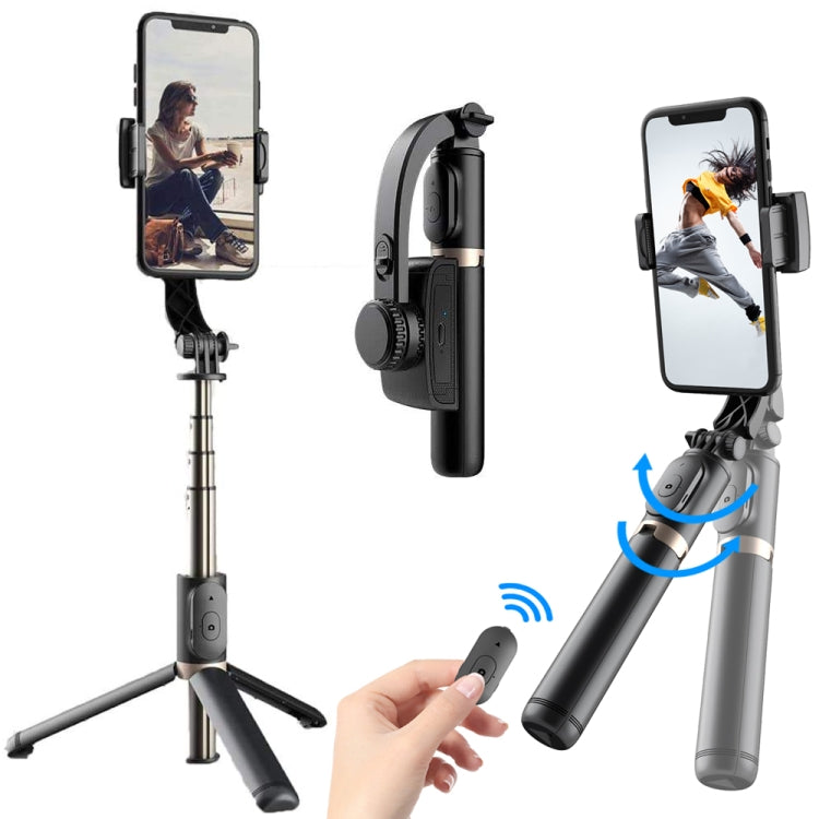 Q08 Gimbal Stabilizer Bluetooth Remote Control Tripod Selfie Stick (Black) - Consumer Electronics by buy2fix | Online Shopping UK | buy2fix
