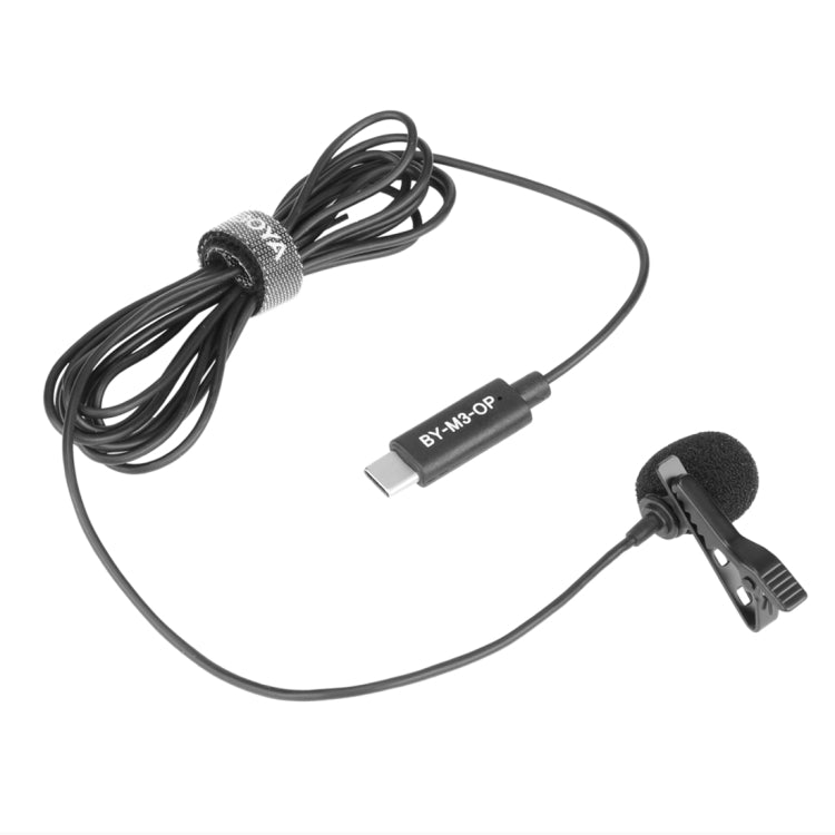 BOYA BY-M3-OP For DJI OSMO Pocket Clip-on Digital Lavalier Microphone (Black) - Consumer Electronics by BOYA | Online Shopping UK | buy2fix