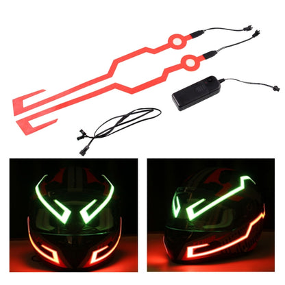 MB-MHL002 Motorcycle Modification Accessories Universal Pasteable Helmet Light Strip(Red) - Ornamental Parts by buy2fix | Online Shopping UK | buy2fix