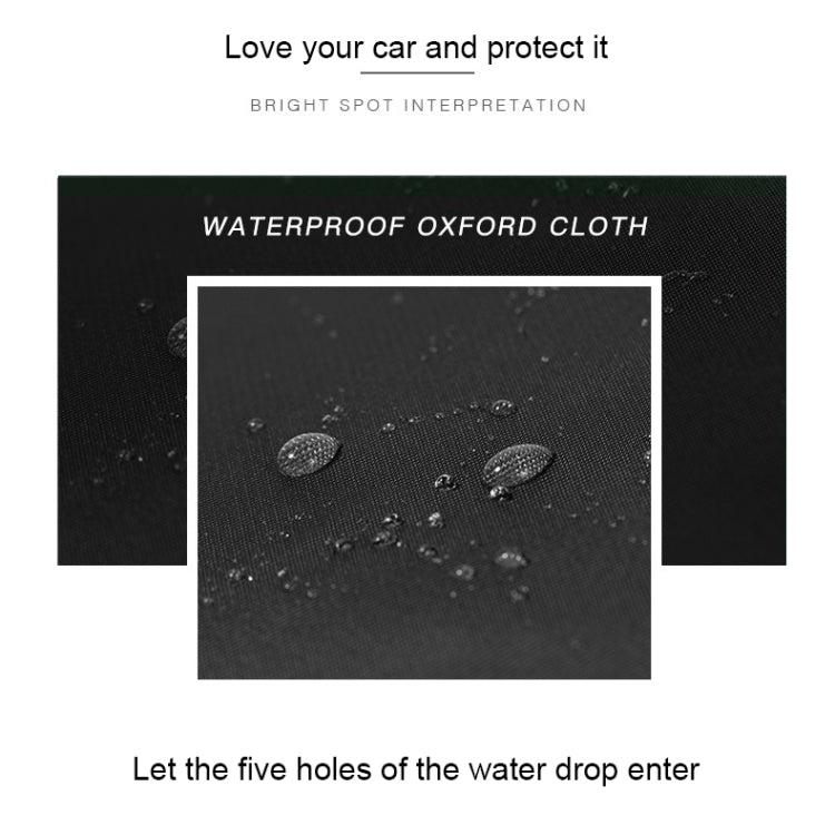 210D Oxford Cloth Motorcycle Electric Car Rainproof Dust-proof Cover, Size: XXL (Black Silver) - Raincoat by buy2fix | Online Shopping UK | buy2fix