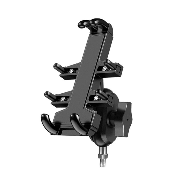 M10 Bolt Ball-Head Motorcycle Multi-function Eight-jaw Aluminum Phone Navigation Holder Bracket - Holder by buy2fix | Online Shopping UK | buy2fix