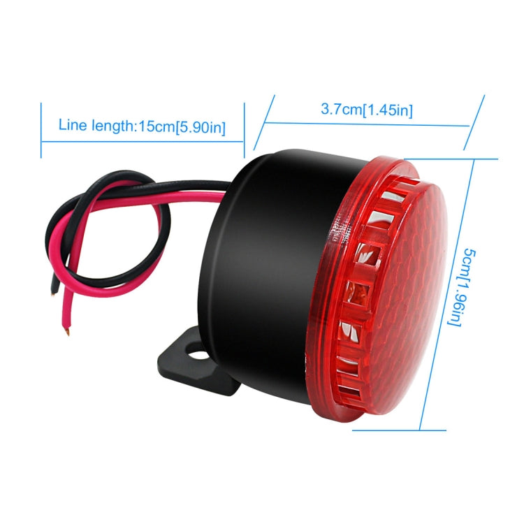 Motorcycle Brakes Horn with Red LED Light 12V 6 Tones + LED Lamp - Others by buy2fix | Online Shopping UK | buy2fix