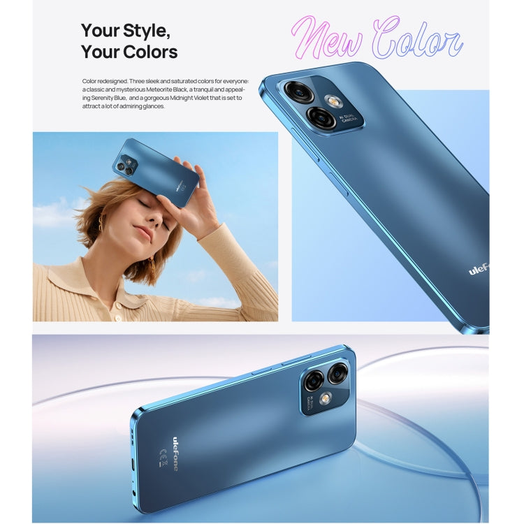 [HK Warehouse] Ulefone Note 16 Pro, 8GB+128GB, Dual Back Cameras, Face ID & Side Fingerprint Identification, 4400mAh Battery, 6.52 inch Android 13 Unisoc T606 OctaCore up to 1.6GHz, Network: 4G, Dual SIM, OTG(Purple) - Ulefone by Ulefone | Online Shopping UK | buy2fix