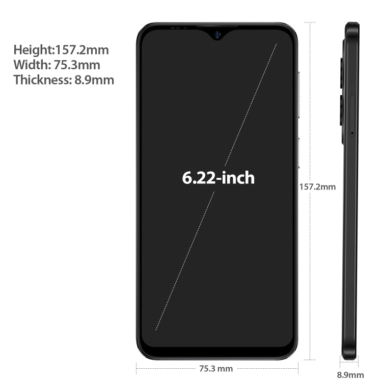 [HK Warehouse] Ulefone Note 15, 2GB+32GB, Face ID Identification, 6.22 inch Android 12 GO MediaTek MT6580 Quad-core up to 1.3GHz, Network: 3G, Dual SIM(Twilight Black) - Ulefone by Ulefone | Online Shopping UK | buy2fix