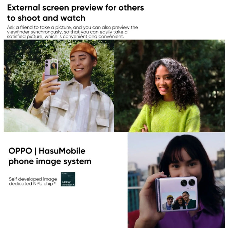 OPPO Find N2 Flip 12GB+256GB, 50MP Camera, Chinese Version, Dual Rear Cameras, Face ID & Side Fingerprint Identification, 6.8 inch + 3.26 inch Screen, ColorOS 13 Dimensity 9000+ Octa Core up to 3.2GHz, Support Google Play(Purple) - OPPO by OPPO | Online Shopping UK | buy2fix