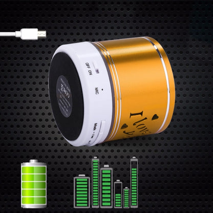 A9L Mini Portable Bluetooth Stereo Speaker with RGB LED Light, Built-in MIC, Support Hands-free Calls & TF Card & AUX(Yellow) - Mini Speaker by buy2fix | Online Shopping UK | buy2fix