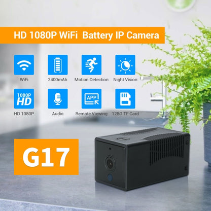 G17 2.0 Million Pixels HD 1080P Smart WiFi IP Camera, Support Night Vision & Two Way Audio & Motion Detection & TF Card, EU Plug - Security by buy2fix | Online Shopping UK | buy2fix