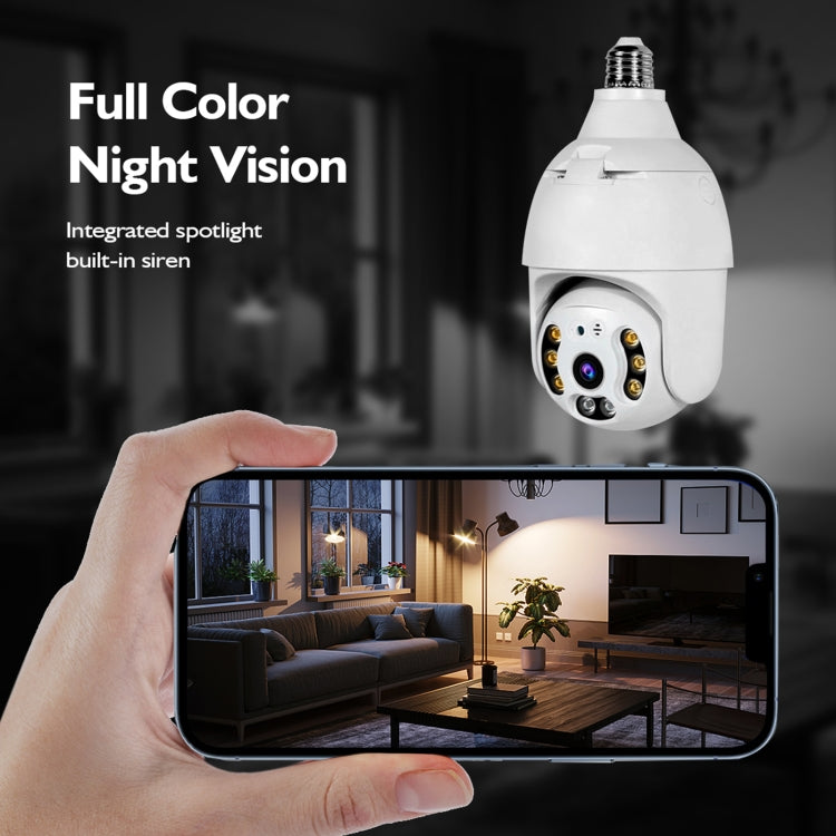 DP18 3.0MP Smart WiFi 1080P HD Outdoor Network Light Bulb Camera, Support Infrared Night Vision & Motion Detection & TF Card - Security by buy2fix | Online Shopping UK | buy2fix