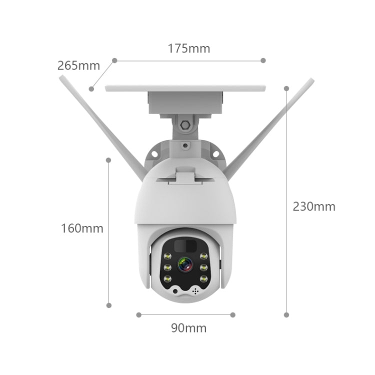 T21 1080P HD Solar Wireless IP Camera, Support Motion Detection & Infrared Night Vision & TF Card - Security by buy2fix | Online Shopping UK | buy2fix