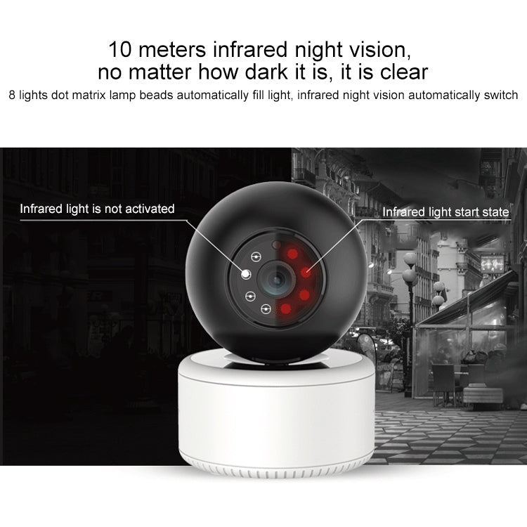 YT46 HD Wireless Indoor Network Shaking Head Camera, Support Motion Detection & Infrared Night Vision & Micro SD Card, UK Plug - Security by buy2fix | Online Shopping UK | buy2fix