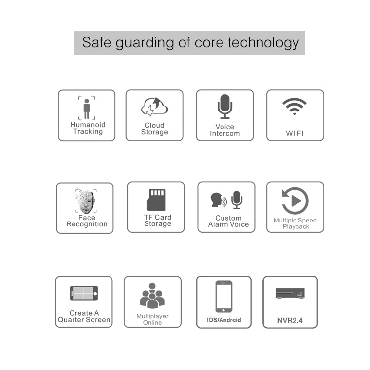 YT48 HD Wireless Indoor Network Shaking Head Binocular Camera, Support Motion Detection & Infrared Night Vision & Micro SD Card, AU Plug - Security by buy2fix | Online Shopping UK | buy2fix