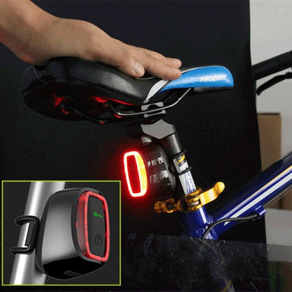 Meilan X6 Smart Auto Brake Rear Light Rechargeable Bicycle Tail Light(Black) - Outdoor & Sports by meilan | Online Shopping UK | buy2fix