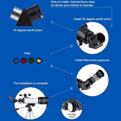 WR852 16x/66x70 High Definition High Times Astronomical Telescope with Tripod(Blue) - Monocular Binoculars by buy2fix | Online Shopping UK | buy2fix