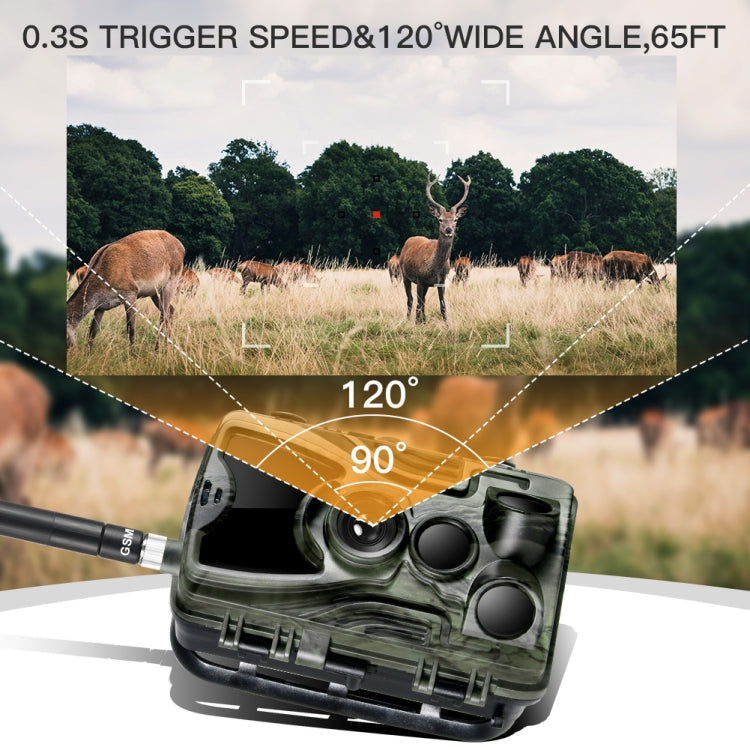 HC801G 3G WCDMA Waterproof IP66 IR Night Vision Security Hunting Trail Camera, 120 Degree PIR Angle - Hunting Cameras by buy2fix | Online Shopping UK | buy2fix