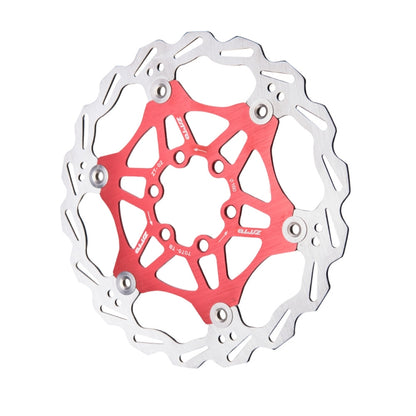 ZTTO Mountain Bike Disc Brake Disc Six Nail 160mm (Red) - Bicycle Brake Parts by ZTTO | Online Shopping UK | buy2fix