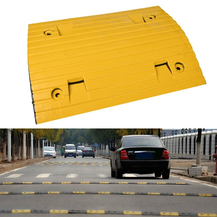 Strip Two-in-one Engineering Rubber Speed Bump, Size: 50x40x5cm - Speed Bumps by buy2fix | Online Shopping UK | buy2fix