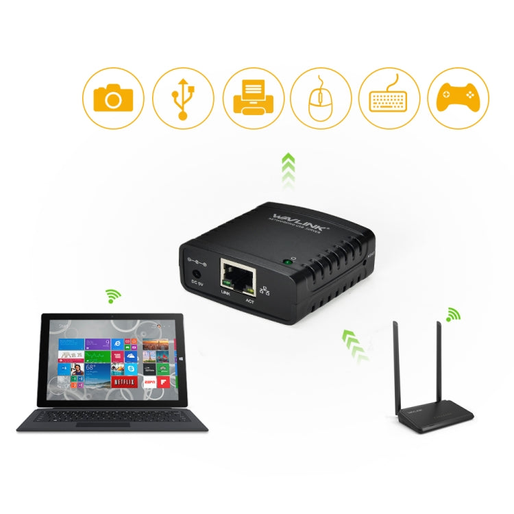 WAVLINK USB 2.0 Networking Server, EU Plug - Consumer Electronics by buy2fix | Online Shopping UK | buy2fix