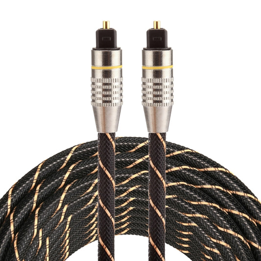 5m OD6.0mm Gold Plated Metal Head Woven Net Line Toslink Male to Male Digital Optical Audio Cable -  by buy2fix | Online Shopping UK | buy2fix