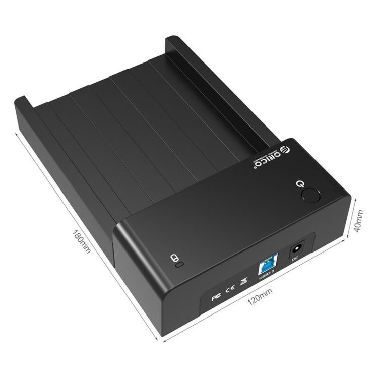 ORICO 6518US3 USB 3.0 Type-B 2.5 / 3.5 inch Tool Free HDD Docking Station External Storage Enclosure Hard Disk Box(Black) - HDD Enclosure by ORICO | Online Shopping UK | buy2fix