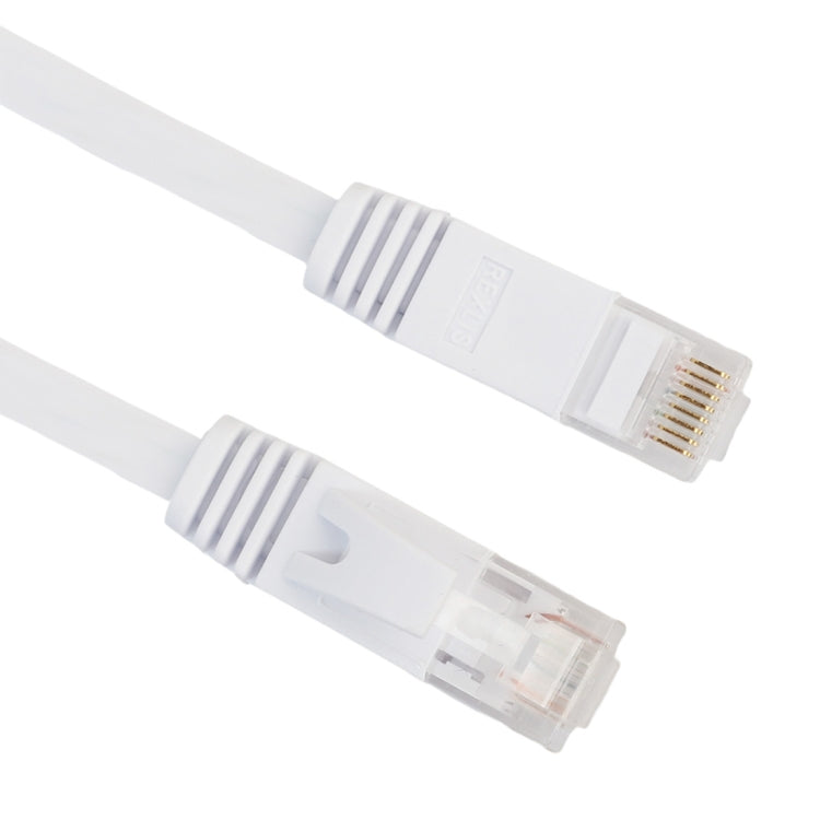 20m CAT6 Ultra-thin Flat Ethernet Network LAN Cable, Patch Lead RJ45 (White) - Lan Cable and Tools by buy2fix | Online Shopping UK | buy2fix