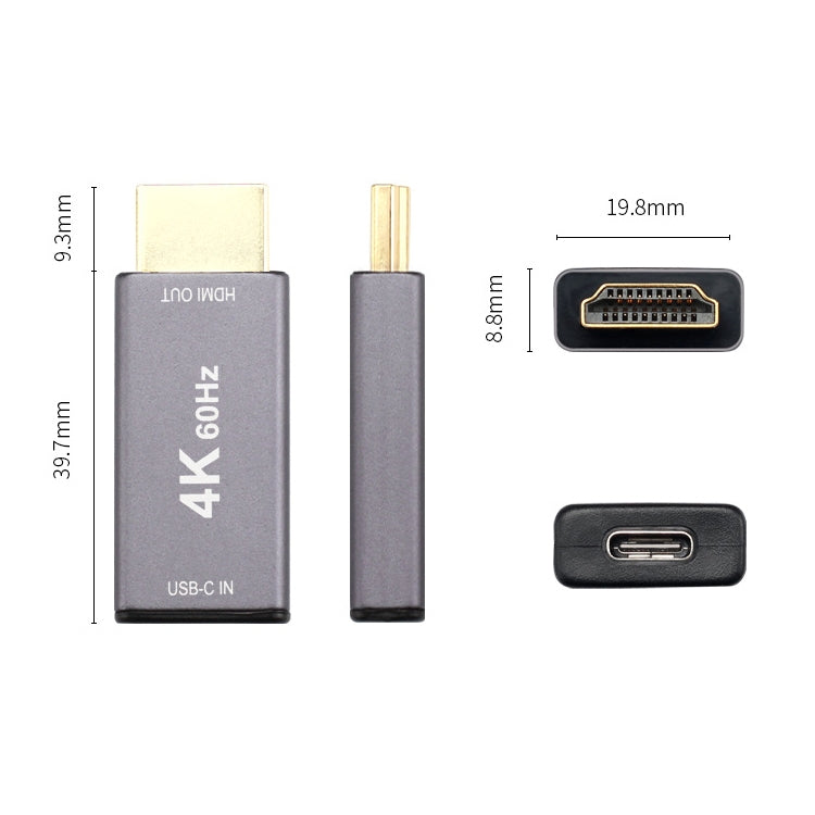 USB 3.1 Type-C / USB-C Female to HDMI Male Adapter - Computer & Networking by buy2fix | Online Shopping UK | buy2fix