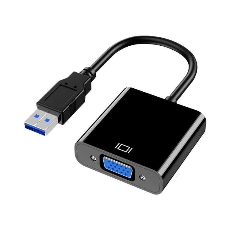 HW-1501 USB to VGA HD Video Converter (Black) - Adapter by buy2fix | Online Shopping UK | buy2fix