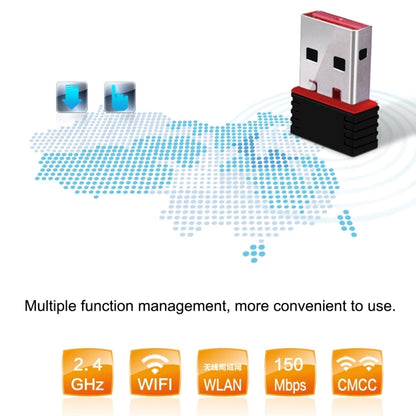 RTL8188 150Mbps 2.4GHz USB 2.0 WiFi Adapter External Network Card - USB Network Adapter by buy2fix | Online Shopping UK | buy2fix