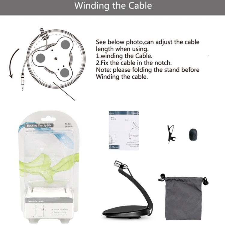 Yanmai SF-911 Professional Condenser Sound Recording 3.5mm Jack Microphone with Base Holder, Cable Length: 1.5m, Compatible with PC and Mac for Live Broadcast Show, KTV, etc.(White) - Consumer Electronics by Yanmai | Online Shopping UK | buy2fix