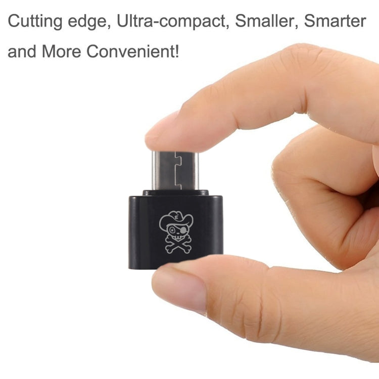 ENKAY Hat-Prince HC-8 Mini ABS USB 2.0 Female to USB-C / Type-C 3.1 Male Port Connector OTG Adapter(Black) - OTG Adapter by ENKAY | Online Shopping UK | buy2fix