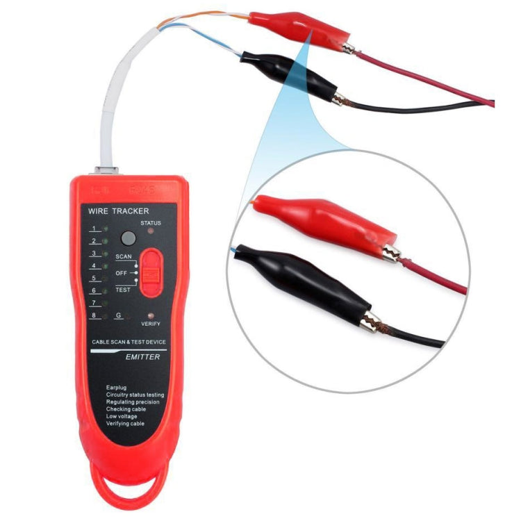 RJ11 / RJ45 Telephone Wire Tracker Ethernet LAN Network Cable Tester Detector Line Finder - Computer & Networking by buy2fix | Online Shopping UK | buy2fix