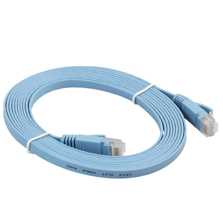 3m CAT6 Ultra-thin Flat Ethernet Network LAN Cable, Patch Lead RJ45 (Blue) - Lan Cable and Tools by buy2fix | Online Shopping UK | buy2fix