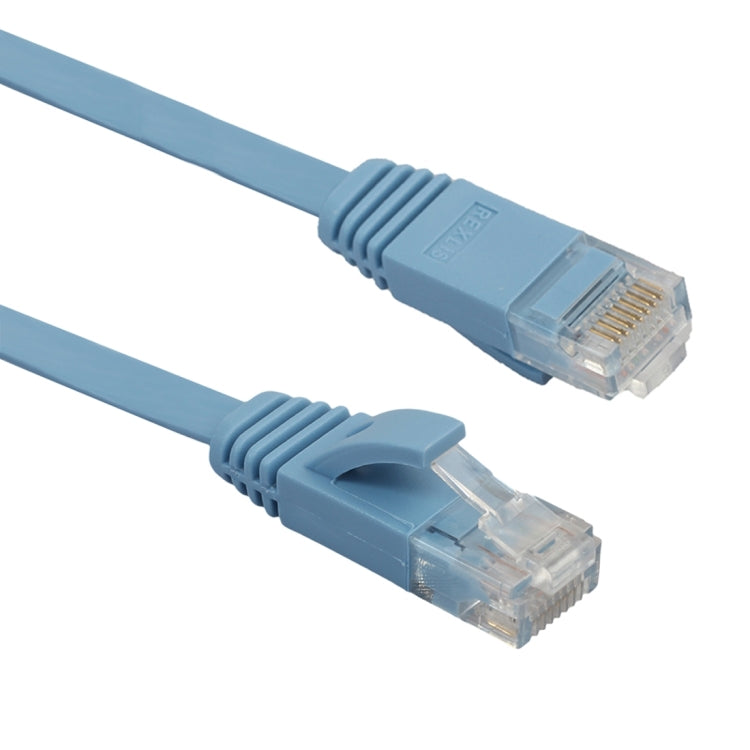 8m CAT6 Ultra-thin Flat Ethernet Network LAN Cable, Patch Lead RJ45 (Blue) - Lan Cable and Tools by buy2fix | Online Shopping UK | buy2fix