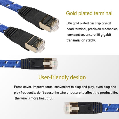 1.8m Gold Plated CAT-7 10 Gigabit Ethernet Ultra Flat Patch Cable for Modem Router LAN Network, Built with Shielded RJ45 Connector - Lan Cable and Tools by buy2fix | Online Shopping UK | buy2fix