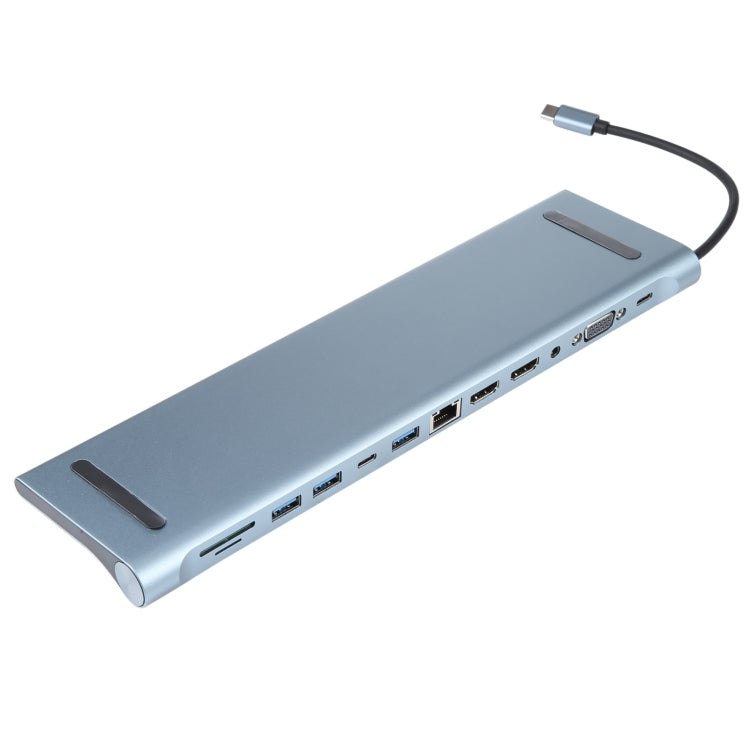 BYL-2003U2 12 in 1 USB-C / Type-C to USB Multifunctional Docking Station HUB Adapter - Computer & Networking by buy2fix | Online Shopping UK | buy2fix