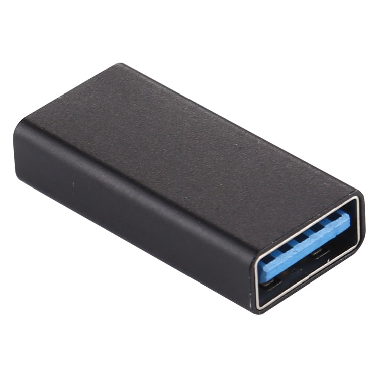 Type-C / USB-C Female to USB 3.0 Female Aluminium Alloy Adapter (Black) - Computer & Networking by buy2fix | Online Shopping UK | buy2fix