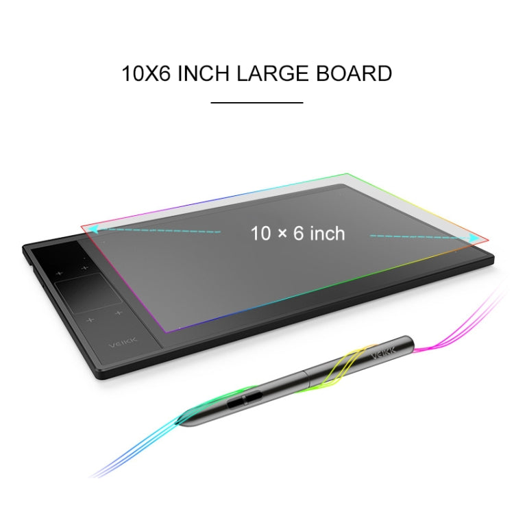 VEIKK A30 10x6 inch 5080 LPI Smart Touch Electronic Graphic Tablet, with Type-c Interface - Consumer Electronics by VEIKK | Online Shopping UK | buy2fix